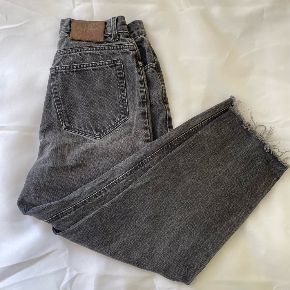 Vintage black faded Calvin Klein jeans, size 12
